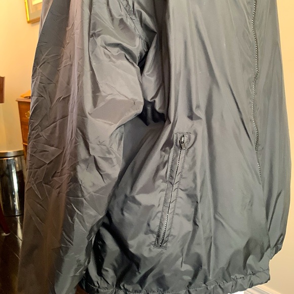 California outwear black unisex worn once nylon shell jersey lining zip jacket - Picture 3 of 7